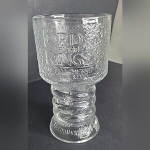 Vintage 2001 Burger King: Lord Of The Rings - Arwen The Elf, Clear Glass Goblet